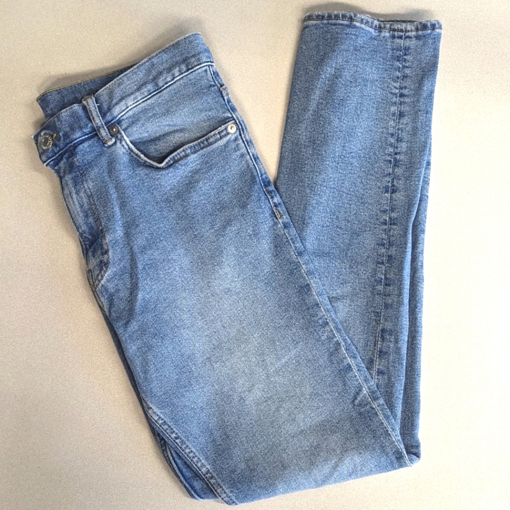 H&M Slim Coupe Étroite Mens Blue Jeans